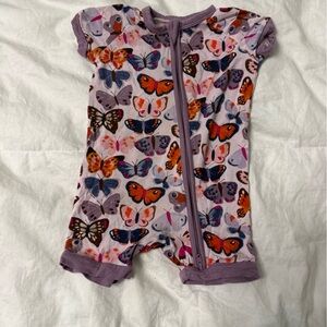Little Sleepies Purple Butterfly Bodysuit